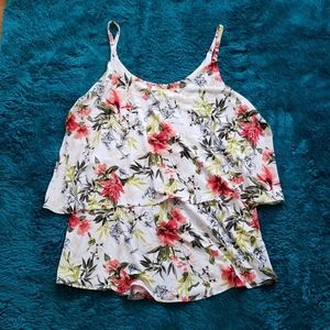 NWOT flowy garden print floral tank
